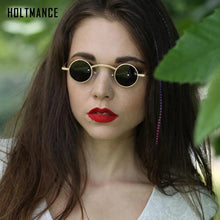 Load image into Gallery viewer, Gothic Small Round Sunglasses Women Men Vampire Style Brand Design Sun Glasses Unisex Vintage Retro Eyeglasses Shade