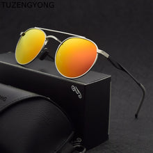 Load image into Gallery viewer, Gothic Steampunk Aluminum Polarized Sunglasses Unisex Vintage Round Driving Sun Glasses UV400 Eyewear Accessories For Men Women