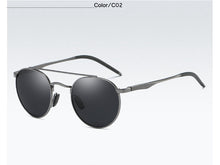 Load image into Gallery viewer, Gothic Steampunk Aluminum Polarized Sunglasses Unisex Vintage Round Driving Sun Glasses UV400 Eyewear Accessories For Men Women