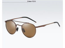 Load image into Gallery viewer, Gothic Steampunk Aluminum Polarized Sunglasses Unisex Vintage Round Driving Sun Glasses UV400 Eyewear Accessories For Men Women