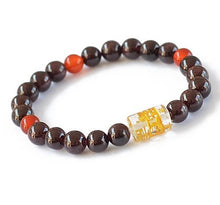 Carica l'immagine nel visualizzatore di Gallery, Gioielli per bracciale con perline di granato naturale di grado A da 8 mm. Gioielli per bracciale con perline fini per regalo da donna con certificato di spedizione di goccia 