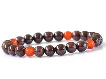 Carica l'immagine nel visualizzatore di Gallery, Gioielli per bracciale con perline di granato naturale di grado A da 8 mm. Gioielli per bracciale con perline fini per regalo da donna con certificato di spedizione di goccia 