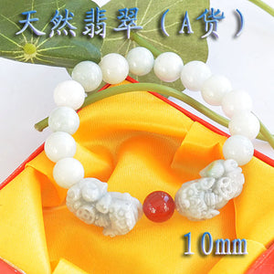 Grade A Natural Burma Beaded Jade Bracelet ,Fine Jade Jewelry Bracelets For Woman Gifts with Certificate Can Drop Shipping