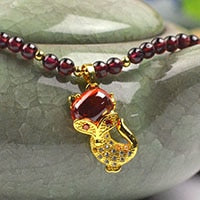 Carica l'immagine nel visualizzatore di Gallery, Braccialetti di perline di granato naturale di grado AAAA Perline di pietre preziose fini Braccialetti di muti-strato Gioielli per regali donna Possono far cadere la spedizione 