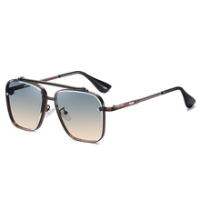 Load image into Gallery viewer, Gradient Square Sunglasses For Men Brand Design Retro Male Sports Car Driving Metal UV400 Sun Glasses Eyewear Shades