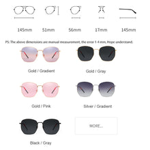 Load image into Gallery viewer, Gradient Sunglasses Women Vintage Polarized UV400 Lens Sunglasses  Crystal Ladies Glasses Eyewear For Female 9866