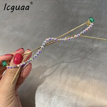 Carica l&#39;immagine nel visualizzatore di Gallery, Occhiali da sole a mezza montatura sexy in cristallo rosso verde da donna con strass di marca Cateye Occhiali da sole senza lenti Decorazione con diamanti