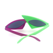 Load image into Gallery viewer, Green Red Glasses Fancy Party Festival Sunglasses Hip Hop Unique Punk Roy Purdy Funny Shades 2023 Trending Product