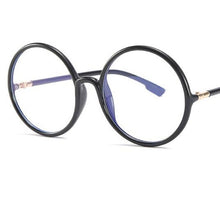 Load image into Gallery viewer, Green Round Eyeglasses Women 2023 Oversized Eyewear TR90 Big Circle Optical Glasses Frame Anti Blue Light Ray Computer