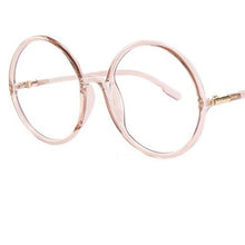 Load image into Gallery viewer, Green Round Eyeglasses Women 2023 Oversized Eyewear TR90 Big Circle Optical Glasses Frame Anti Blue Light Ray Computer
