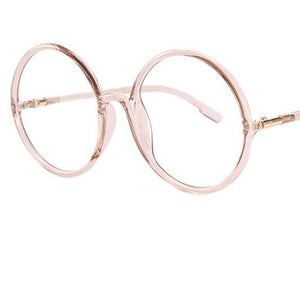 Green Round Eyeglasses Women 2023 Oversized Eyewear TR90 Big Circle Optical Glasses Frame Anti Blue Light Ray Computer