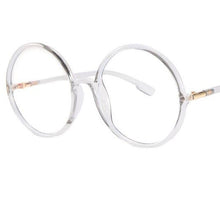 Load image into Gallery viewer, Green Round Eyeglasses Women 2023 Oversized Eyewear TR90 Big Circle Optical Glasses Frame Anti Blue Light Ray Computer