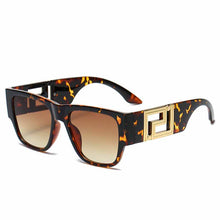 Load image into Gallery viewer, Green Square Sunglasses For Women 2023 Rectangle Black FF Oversized Sun Glasses Trendy UV400 Brand