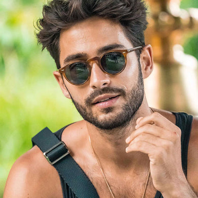 Gregory Peck Acetate Sunglasses Retro Round Glasses Frame OV5186 Men's Anti-refraction Brand Polarized Women's Driving Gafas