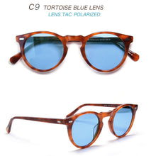 Load image into Gallery viewer, Gregory Peck OV5186 Vintage Round Mens Sunglasses Frame Crystal Clear Frame Sunglasses for Women Green Lens Round Sunglasses