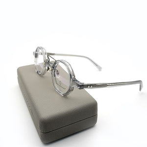 Grey Handmade Acetate Glasses Unisex Women Men Eyeglasses Myopia Spectacle Frames for Computer use 2023 Eyewear