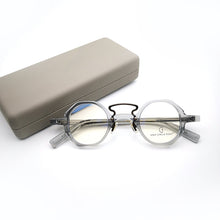 Load image into Gallery viewer, Grey Handmade Acetate Glasses Unisex Women Men Eyeglasses Myopia Spectacle Frames for Computer use 2023 Eyewear