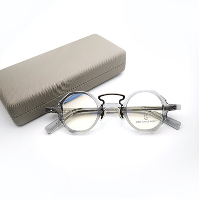 Grey Handmade Acetate Glasses Unisex Women Men Eyeglasses Myopia Spectacle Frames for Computer use 2023 Eyewear