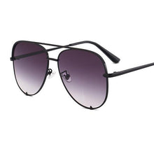 Load image into Gallery viewer, Gun Pink Sunglasses Silver Mirror Oversized Sun Glasses Brand Designer Pilot Sunglasses Women Men Shades Top  Eyewear