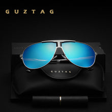 Load image into Gallery viewer, Guztag Stainless Steel Polarized UV 400 Lens Ultralight Classic Sunglasses Traveling Driving Fishing Sun Glasses For Men G8026