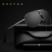 Load image into Gallery viewer, Guztag Stainless Steel Polarized UV 400 Lens Ultralight Classic Sunglasses Traveling Driving Fishing Sun Glasses For Men G8026