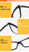 Load image into Gallery viewer, Vintage Square Clear Glasses Women 2022 New Transparent Lens Cat Eye Fake Glasses Spectacle Frame Anti Blue Light Eyeglasses