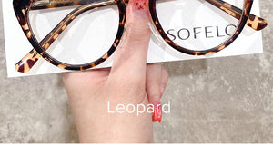 Leopard Cat Eye Prescription Glasses Frame Women Optical Myopia Eyeglasses Frame Female Anti Blue Light Computer Spectacles TR90