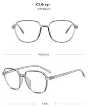 Carica l&#39;immagine nel visualizzatore di Gallery, Round Blue Light Blocking Computer Glasses Women Men Ultralight Fashion Optical Myopia Eyeglasses Frames Female UV400
