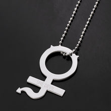 Carica l&#39;immagine nel visualizzatore di Gallery, 100% Stainless Steel Female Symbol Internet Girl She Devil Igirl Choker Necklace for Women Heavy Gothic Streetwear Chain Jewelry