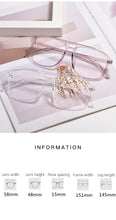 Load image into Gallery viewer, Transparent Retro Double Beam Flat Glasses Myopia Glasses Frame Trend Men And Women Art Glasses Frames Optical Eyewear D138