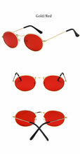 Load image into Gallery viewer, Retro Alloy Sunglasses Women Metal Round Sunglasses Women Vintage Oval Sun Glasses for Men Luxury Designer Gafas De Sol