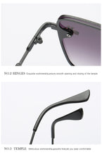 Load image into Gallery viewer, 2022 New Fashion Lady Oversize Rimless Square Bee Sunglasses Women Men Small Bee Glasses Gradient Sun Glasses Female UV400
