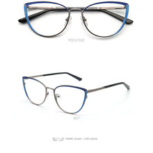 Load image into Gallery viewer, Myopia Women&#39;s Glasses Optical Retro Prescription Glasses Grade Female Reading Glasses Cat Eye Eyeglass Frames Brand NEW YINSQER