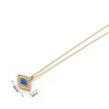 Load image into Gallery viewer, 2020 New Fashion Ladies Chic Gold Chain Colorful Rhinestone Filled Evil Eye Coin Necklaces For Women Bohemian Gold Necklaces