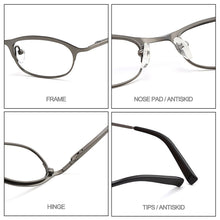 Load image into Gallery viewer, Gmei Optical Ultralight Pure Titanium Men Glasses Frame Classic Brand Designer Female Optics Eyewear Spectacles Frames W6041