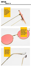 Load image into Gallery viewer, 2022 Retro Round Yellow Sunglasses Women Brand Designer Sun Glasses For Female Male/man Alloy Mirror Oculos De Sol
