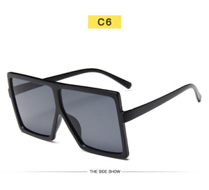 New Square Sunglasses Women Sun Glasses Female Eyewear Eyeglasses Plastic Frame Clear Lens UV400 Shade Fashion Driving