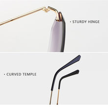 Load image into Gallery viewer, Design Fashion Lady Sun glasses 2022 Rimless Women Sunglasses Vintage Alloy Frame Classic Brand Designer Shades Oculos