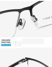 Carica l&#39;immagine nel visualizzatore di Gallery, Business Half Rim Men Glasses Frame Metal Alloy Eyeglasses Cool Optical Eyewear Man Spectacles Prescription Frames