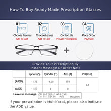 Load image into Gallery viewer, Men Ultralight Titanium Alloy Full Rim Eyeglasses Frame For Prescription Spectacles Flexible Temple Legs IP Electroplating S6614