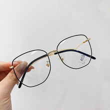 Load image into Gallery viewer, Transparent Eyeglasses Frames for Women Computer Blue Light Glasses Frame Ladies Irregular Curved Legs Metal Spectacles