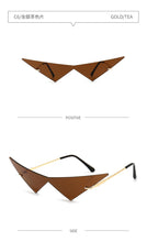 Load image into Gallery viewer, Fashion Rimless Triangle Sunglasses Catwalk Women's Luxury Funny Sun Glasses Shades for Women UV400 2022 Brand Designer SG040