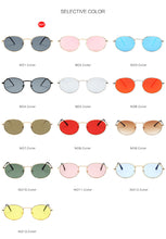 Load image into Gallery viewer, Retro Alloy Sunglasses Women Metal Round Sunglasses Women Vintage Oval Sun Glasses for Men Luxury Designer Gafas De Sol