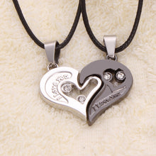 Load image into Gallery viewer, 1 pair Fashion Couple Heart Shape I Love You Pendant Necklace Unisex Lovers Couples Jewelry Fashion Gift Accessories
