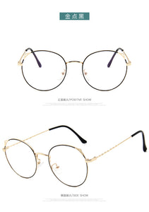 Retro Cat Ear Glasses Frame Fashion Ladies Glasses Round Glasses Korean Glasses Frames Ladies Decorative Glasses