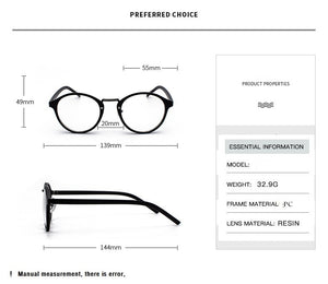 Transparent round glasses clear frame Women Spectacle myopia glasses  Men EyeGlasses Frame nerd optical frames clear