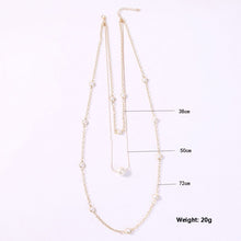 Load image into Gallery viewer, Exquisite Women Necklaces Pearl Clavicle Chain Multilayer Gold Necklace Set Glamour Fashion Wedding Party Jewelry