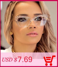 Load image into Gallery viewer, 2022 Fashion Square Anti-blue Glasses Frame Women Vintage Metal Optical Transparent Eyeglasses Female No Degree Oculos Feminino