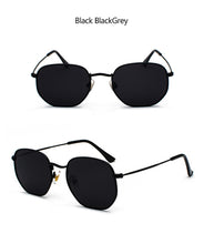 Load image into Gallery viewer, Hexagon Men Women Sunglasses Square Polygon Sun Glasses Brand Designer Retro Shades Metal Frame Eyewear TOP UV400 de sol hombre