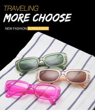 Carica l&#39;immagine nel visualizzatore di Gallery, 2022 Occhiali da sole quadrati Donna Luxury Brand Viaggi Piccolo rettangolo Occhiali da sole Moda femminile Retro Lunette De Soleil Femme 